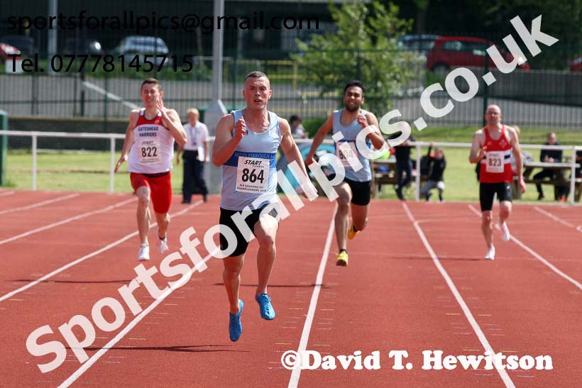 Senior mens 200 metres, North Eastern Track and Fields Champs., Middlesbrough. Photo: David T. Hewitson/Sports for All Pics